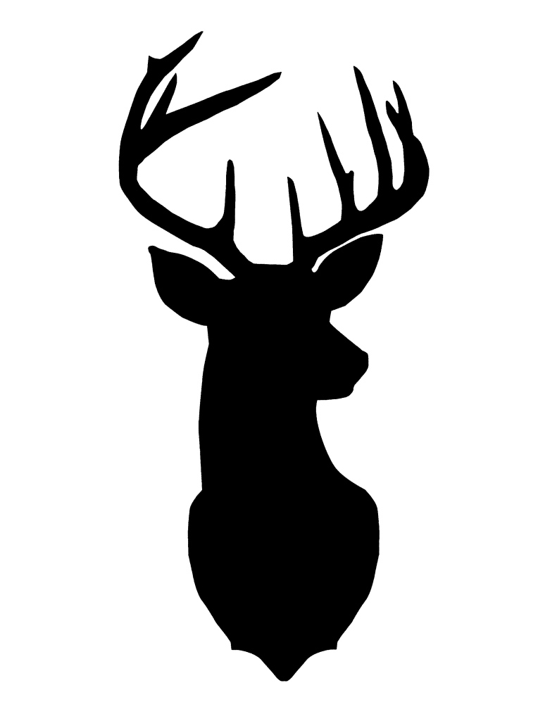 deer head silhouette 791x1024