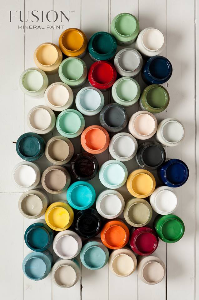 Lots of beautiful Fusion Mineral Paint colours