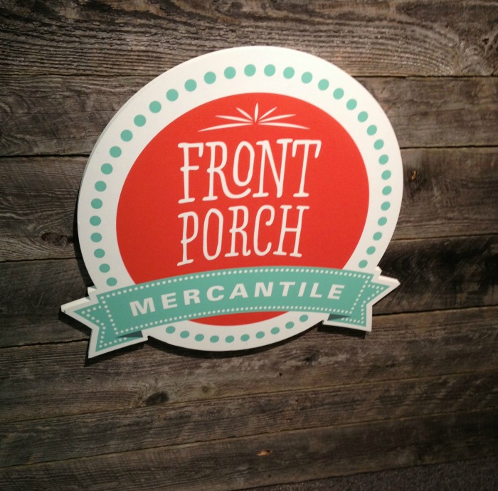 frontporchemrcantile.com logo on counter