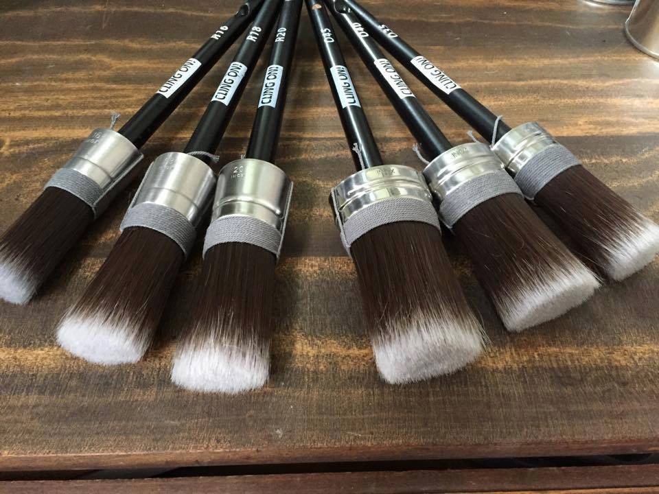 Beautiful Cling On! Paintbrushes at Front Porch Mercantile