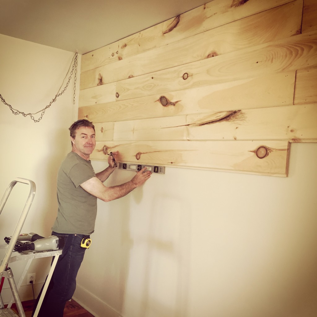 Putting up the planks Front Porch Mercantile 