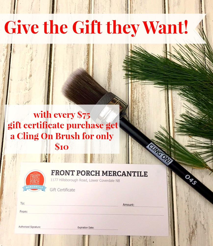 Gift Certificates at Front Porch Mercantile 
