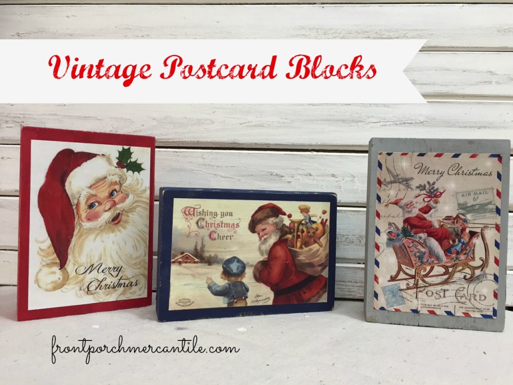 Easy to make vintage post card blocks 
