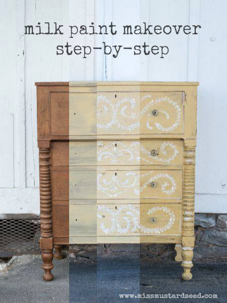 Step by step Miss Mustard Seed's Milk Paint 