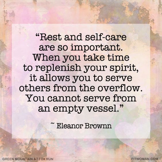 Rest and self care are so important to creative business