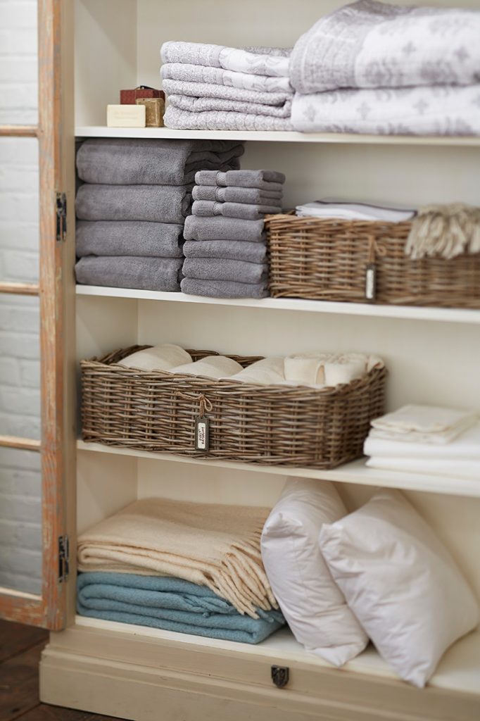 simply adding new towels and decluttering can help decorate your space 