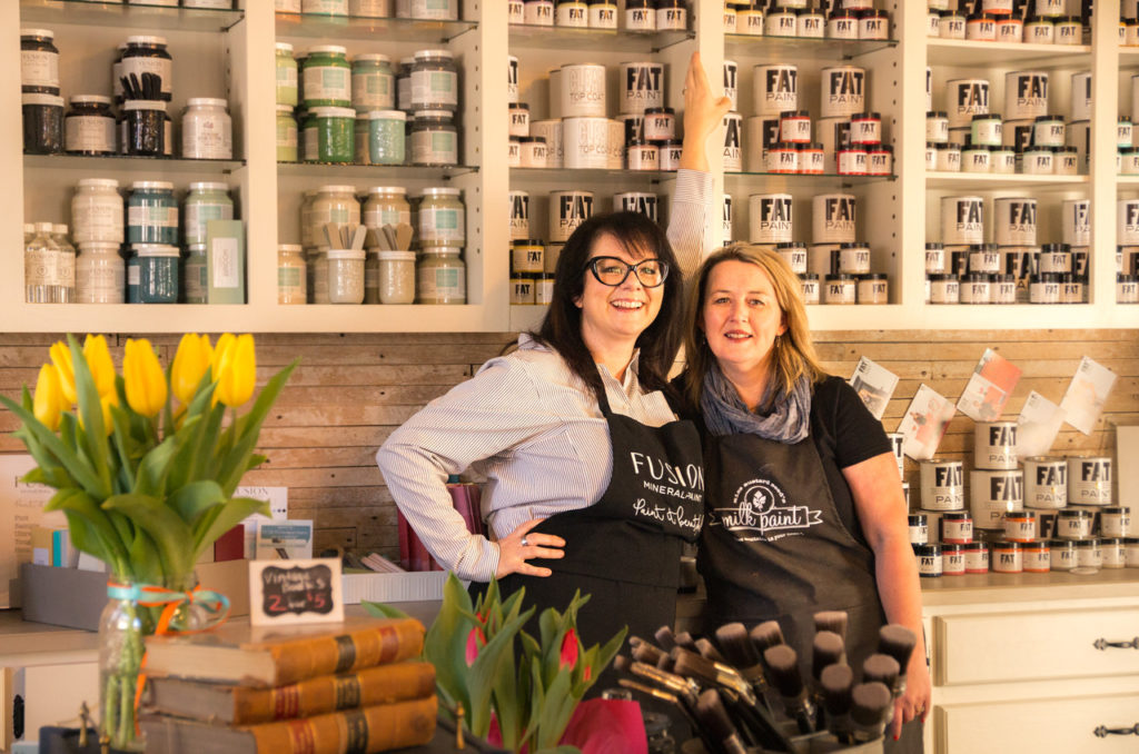 Lisa and Wendy the creatives behind Front Porch Mercantile 