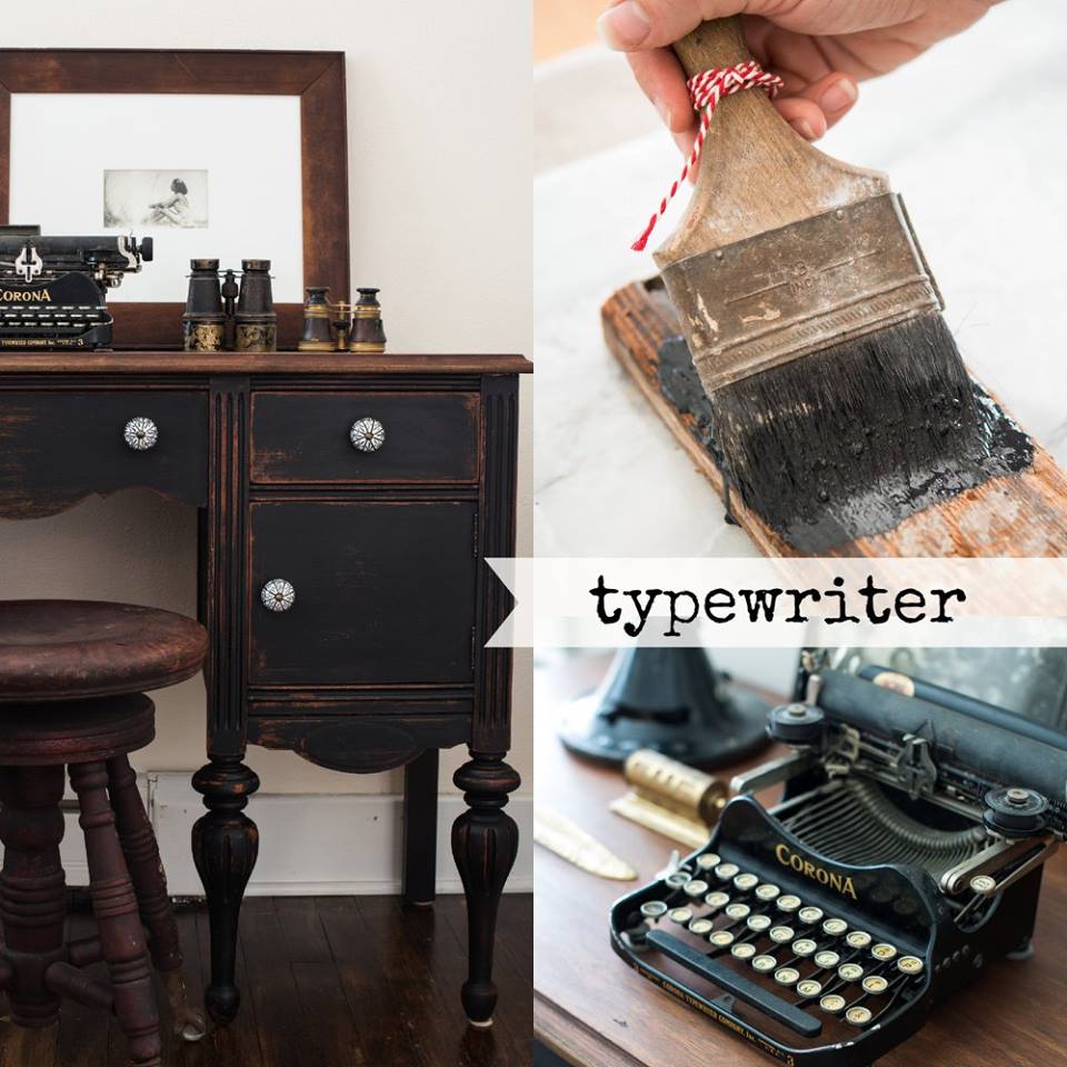 Miss Mustard Seed's Milk Paint in Typewriter is a favourite black of mine 